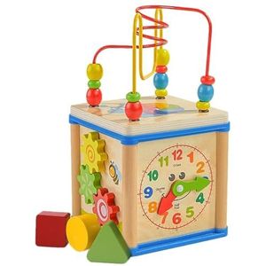 ampet 2 Pcs Activiteitenkubus Speelgoed - Leuk activiteitencentrum voor 1-jarige peuterspeelkubus,Montessori-leerspeelgoed voor peuters
