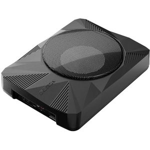 ETON USB 10 AR – zeer compacte 25 cm / 10 inch onderstoel actieve subwoofer voor auto's en campers, krachtige actieve onderzitbas met versterker, lange slag-woofer, 350 watt