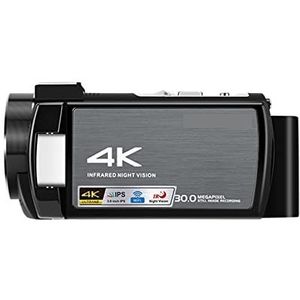 4K Video Camera IR Nachtzicht Camcorder Full HD Digitale Vlog Camera's Professioneel Multifunctionele Camcorder(Color:Standard package)