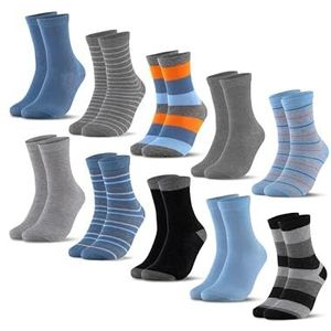 Occulto - Estilo - Huissokken - Blauwe Strepen - Pak van 10