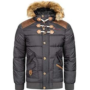 Geographical Norway Belphegor Winterjas voor heren, gewatteerd, inclusief Norway-halsdoek