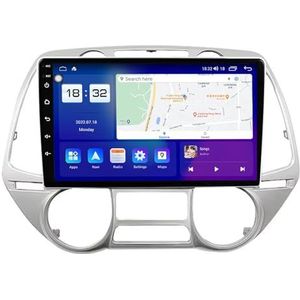 Android 14 Dubbel Din Autoradio Voor Hyundai I20 2008-2011 Hoofdunit 9""IPS Touchscreen Multimediaspeler met achteruitrijcamera Ondersteuning Carplay Bluetooth GPS Sat Nav RDS SWC(A,Y2 8Core 4+64G)