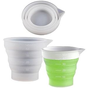 Siliconen Maatbeker - Voor het Mengen van Hars - Flexibel en Onbreekbaar - Met Kalibratiemarkeringen