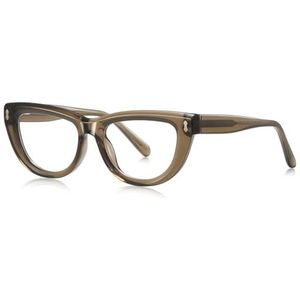 moomoobird Fashion bril anti-blauw licht TR90 montuur bril cat eye bril montuur voor mannen vrouwen, Olijfgroen frame
