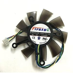 For Cooler 75mm Fan for GTX 1050ti/750/750ti Video Graphics Card Replacement D8015U12S 0.5A GPU LMNCBVYA