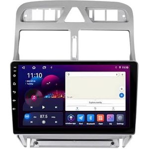 Android 13 GPS Navigation Stereo voor Peugeot 307 2001-2008 9 Inch 2 Din Car Stereo Radio met CarPlay AHD Omgekeerd beeld Bedieningselementen op het stuur Bluetooth(S1 1G+32G)