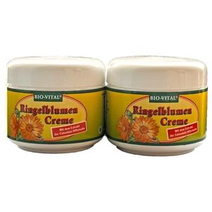 Bio-Vital goudsbloemen, crème, lichaamscrème, calendula-extract, 2 x 125 ml