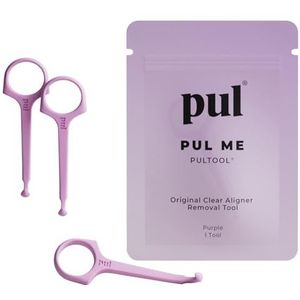 PUL Clear Aligner Removal Tool Compatibel met Invisalign Verwijderbare Braces & Trays, Retainers, Dentures en Aligners - Hygiënisch Orale Care Accessory, Persoonlijke Orthodontische Supplies - Paars