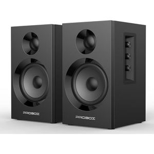 Probox BT16 3,5 inch actieve luidspreker met 1 inch tweeter, 60 W RMS-Bluetooth 5.3, dynamisch 3D 2.0 24-bits surround-geluid, pc-luidspreker voor gaming