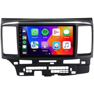 8-Core 5G-WiFi [4G 64G] Android 14 Autoradio Navi voor M-itsubishi Lancer (2007-2012) 9 ""Scherm 2 Din Radio met Draadloze Carplay Android Auto GPS Navigatie FM RDS Bluetooth SWC DSP MIC Camera,M150s