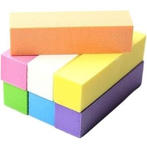 nagelbufferde zandkorrels 10 Pcs Multicolor Sponge Nail Buffer Blocks 100/180 Grit Double-Sided For Nails(20 Pcs Purple)