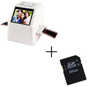 Draagbare 22MP negatieffilmscanner, 35mm diaconverter, foto- en digitale beeldviewer met 2,4"" LCD-scherm en ingebouwde bewerkingssoftware(FS610-W-16)