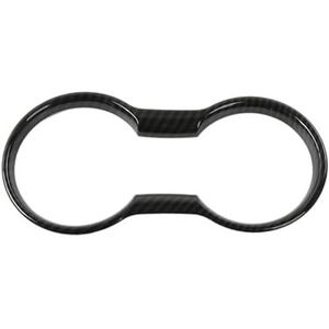 Voor Ford Voor Mustang 2015 2016 2017 2018 2019 2020 Auto-interieur Waterbekerhouderhoes Decoratie Koolstofvezelkorrel ABS Decoratieve Strook(Koolstofvezel kijken)