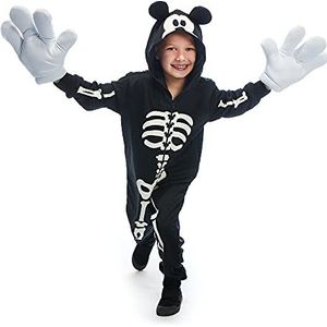 Disney Mickey Mouse Glow-in-The-Dark Skeleton Costume for Kids