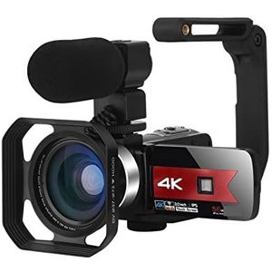 Videocamera Vlogcamera Recorder 4K-camcorder Live streaming Webcam 56MP digitale camera's for fotografie Nachtzicht Vlog-videorecorder(128G SD Card,5)