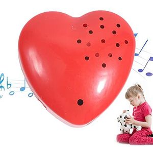 Hartvormige spraakrecorder - Mini Voice Recorder Voice Box om te spreken | Spraakopnameknop 30 seconden | Programmeerbare geluidsknop | Geluidsdoos voor knuffeldier pluche speelgoed