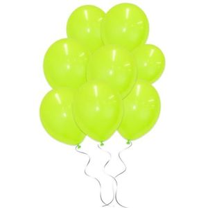 LUQ - Luxe Lime Groene Helium Ballonnen - 50 stuks - Verjaardag Versiering - Decoratie - Feest Latex Ballon Lime Groen