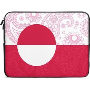 Groenland Paisley Vlag (1) Laptop Case Sleeve Bag 17 ""Duurzaam Schokbestendig Beschermende Computer Draaghoes Aktetas