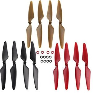 Drone Accessories 3sets for MJX B2W B2C RC Quadcopter Spare for Onderdelen Upgrades Zelfspannend for CW/CCW Propeller Blade Blades Accessoires Zwart Rood Goud