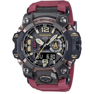 CASIO Herenhorloge kwarts met roestvrijstalen armband GWG-B1000-1A4ER, Rood