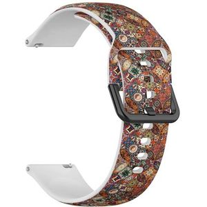 Compatibel met Garmin Forerunner 965, Forerunner 955/955 Solar, Forerunner 945/945 LTE (decoratieve Mandala's Vintage) 22 mm zachte siliconen sportband armband armband, Siliconen, Geen edelsteen