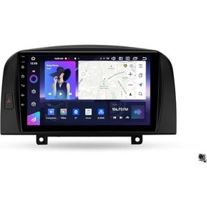 ZWCLSH Compatibel met Hyundai Sonata NF 2004-2008 Stereo Vervanging 9'' QLED Touchscreen Radio met Android Auto, Carplay, Handsfree Bluetooth 5.0, GPS Navigatie DSP SWC Backup Camera, 3NF