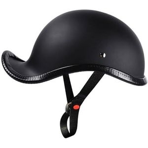 Halve helmen Cap Motorhelm Open Face Helm ECE Gecertificeerde Jethelm Scooterhelm Bromfiets Cap Street Cruiser Halve helm Open Face Helm Retro Jethelm Mannen en vrouwen Universele bromfietshelm(2,M-58