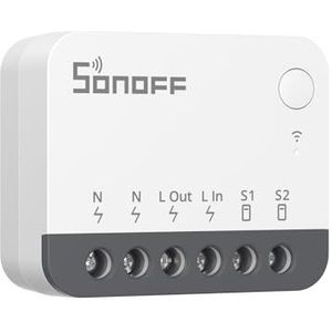 Sonoff ZBMINIR2 - Slimme Zigbee 3.0 Schakelaar, Compatibel met Home Assistant, Zigbee Router, Compact Design