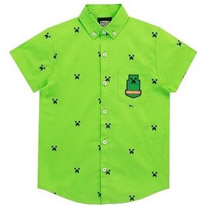 Minecraft Jongens Creeper Hemd Groen 110