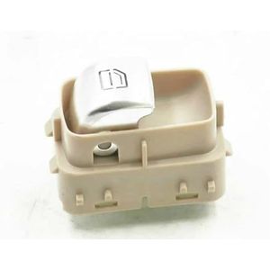 ZCPOPKNHNZ Passagier Voor & Achter Rechts Elektrische Vensterglas Schakelaar Knop Voor Mercedes Voor Benz E63 CLS350 C63 E200 W213(Beige)