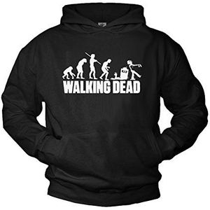 MAKAYA Walking Dead Trui Met Capuchon Zombie Evolutie Zwart Maat XXL