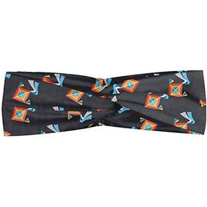 ABAKUHAUS vliegers Hoofdband, Bullseye Rhombuses Nursery, Elastische en Zachte Bandana voor Dames, voor Sport en Dagelijks Gebruik, Veelkleurig