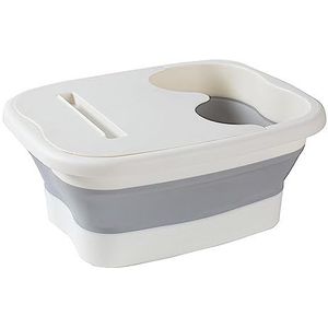 Opvouwbare Voet Tub Groot voor Pedicure Voet Soak Soaking Voeten Droog Gebarsten Voet Wit