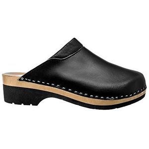 Klompen voor Vrouwen Chef Damesschoenen Dames Muil Keuken Houten Rubberen Veiligheidsklompen cdl02 (40, Zwart 1, numeric_40)