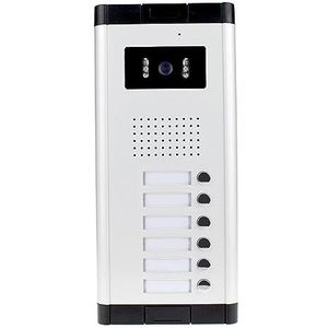 Walkie-talkie, 700TVL Waterdichte Intercom Systeem Video Deurtelefoon Outdoor Camera IR Licht Vision Met Multi Call Knoppen for Appartement/Woningen(520C-6)
