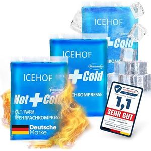 ICEHOF Koelpads (3x), moderne soft-gel, lange koelduur, koelpack, gel, koelkussen, koelcompressen, koelcompres, koelcompres, koelzak, ijszak, vormbaar