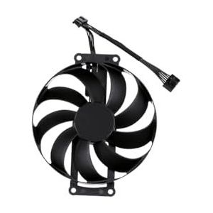 90MM 6-pins CF9010U12D koelventilator voor ASUS DUAL RTX 3060 TI 8G MINI V2 LHR grafische kaartkoeler T129215SU(Black B-Fan)