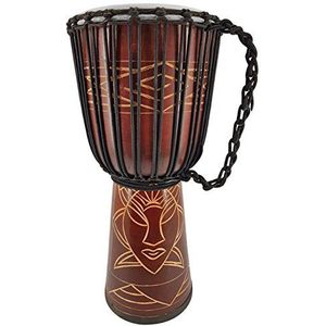 60cm professionele djembe drum bongo drum bush drum percussie Afrika houtsnijwerk - (Zeer goede drum voor de veeleisende drummer)