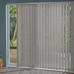 Verticale Jaloezieën Grijs,Verticale Lamellen Gordijn Voor Ramen,Verticale Jaloezieën 60/70/80/90/100/120cm,Verduisterend/Warmte-isolerende Strokengordijn,Voor Thuiskantoor,W×H-150x150cm/59x59in