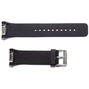 vhbw Reservearmband zwart maat L, Large geschikt voor smartwatch fitness armband Samsung Galaxy Gear S2, SM-R720, SM-R730.