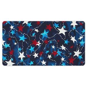US Rood Wit Blauw Sterren Mode Bureau Muismat Antislip Gaming Muismat Accessoires Decor 40X75cm