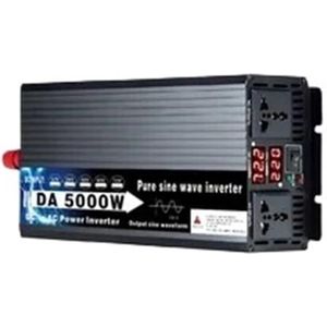 Spanningsomvormer 3000W 4000W 5000W DC 12V 24V 48V 60V 72V Naar AC 110V 220V Zuivere Sinusomvormer Power Solar Auto-omvormers Dubbel Digitaal Display Omvormer(48V,240V(50HZ),5000W 2500W)