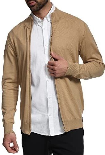 INDICODE JEANS Gebreid vest 'Lau'  beige