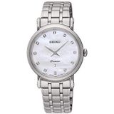 Seiko Dames analoog kwarts horloge met roestvrijstalen armband SXB433P1