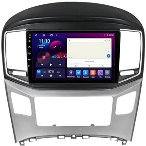 Android 14 GPS Navigation Stereo voor Hyundai H1 2007-2015 9 Inch 2 Din Car Stereo Radio met CarPlay AHD Omgekeerd beeld Bedieningselementen op het stuur Bluetooth(B,S1 1G+32G)