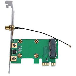 Adapter kaart PCI Express naar Mini PCI Express netwerk Wireless Ethernet LAN Mini PCI-E Riser PC naar laptop adapter kaart netwerk converter antenne WLAN