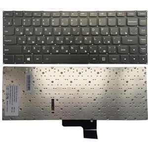 Verlicht Russisch toetsenbord voor IdeaPad U430 U430P U330 U330P U330T RU Zwart met achtergrondverlichting