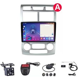 Android Double Din Car Stereo 9 Inch Touchscreen Autoradio Autotoebehoren Multimedia Stuurwielbediening met Navigatie Plug And Play Voor Kia Sportage 2 2004-2010 (Size : M700S 4G+WIFI 8G+128G)