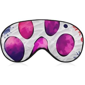 Kleurrijk pootoogmasker, zijslaapmasker, licht blinddoek, slaapmasker, neuskussen en elastische band, voor kinderen, dames en heren