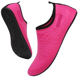 UBOHUZ Waterschoenen, watersportschoenen, blote voeten, sneldrogend, aqua-yogasokken, instappers voor dames en heren, waterschoenen voor surfen, duiken, Roze, 44/45 EU